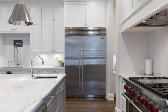 stainless steel kitchen appliances